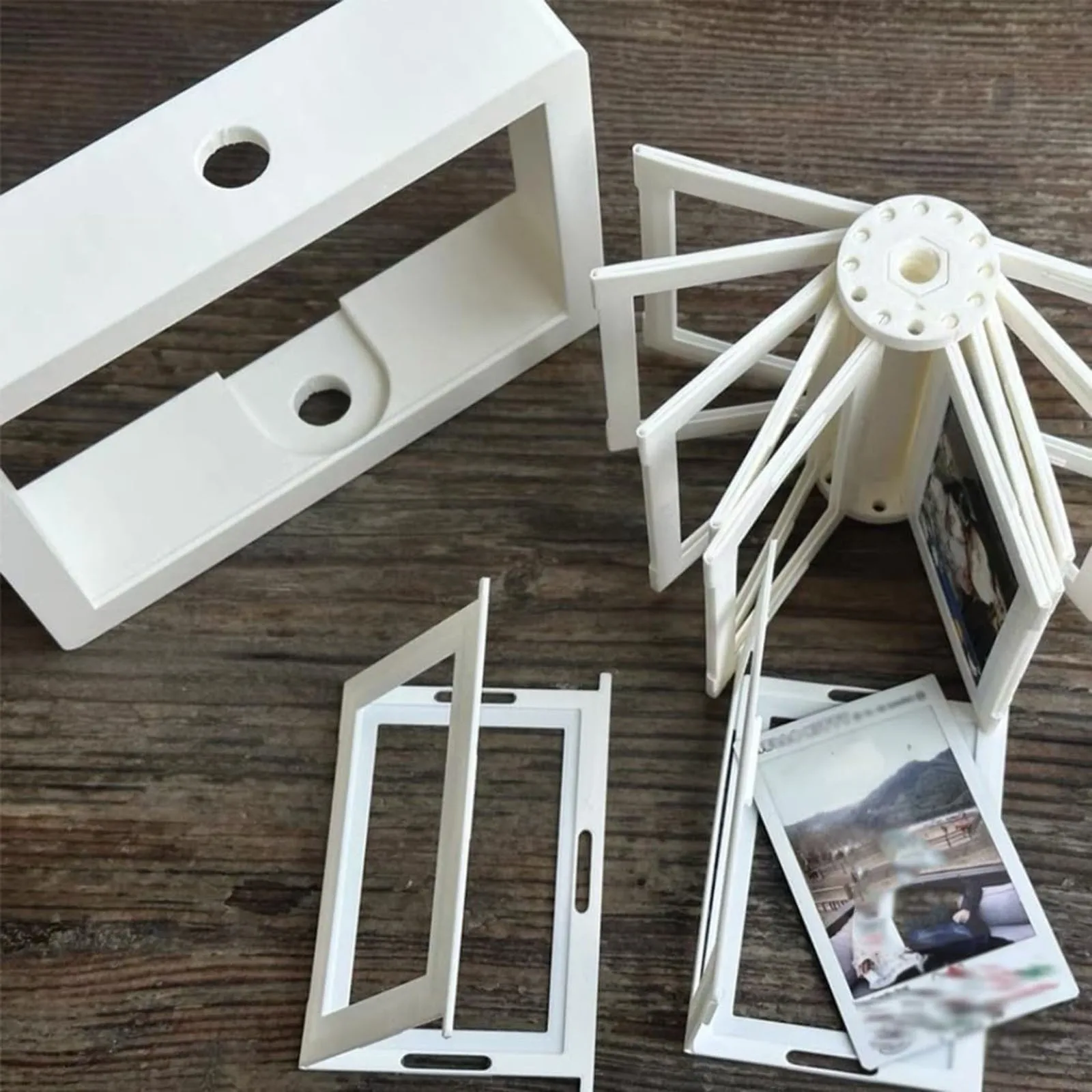 Personalized Memories Flip Book Frame Flipping Out Photo Rotating Page-Turning Desktop Ornaments Unique Birthday Valentine Gifts